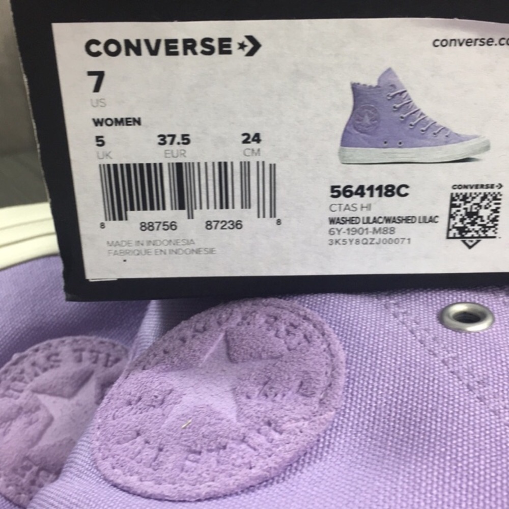 Converse CTAS HI washed lilac/washed lilac - Picture 7 of 8